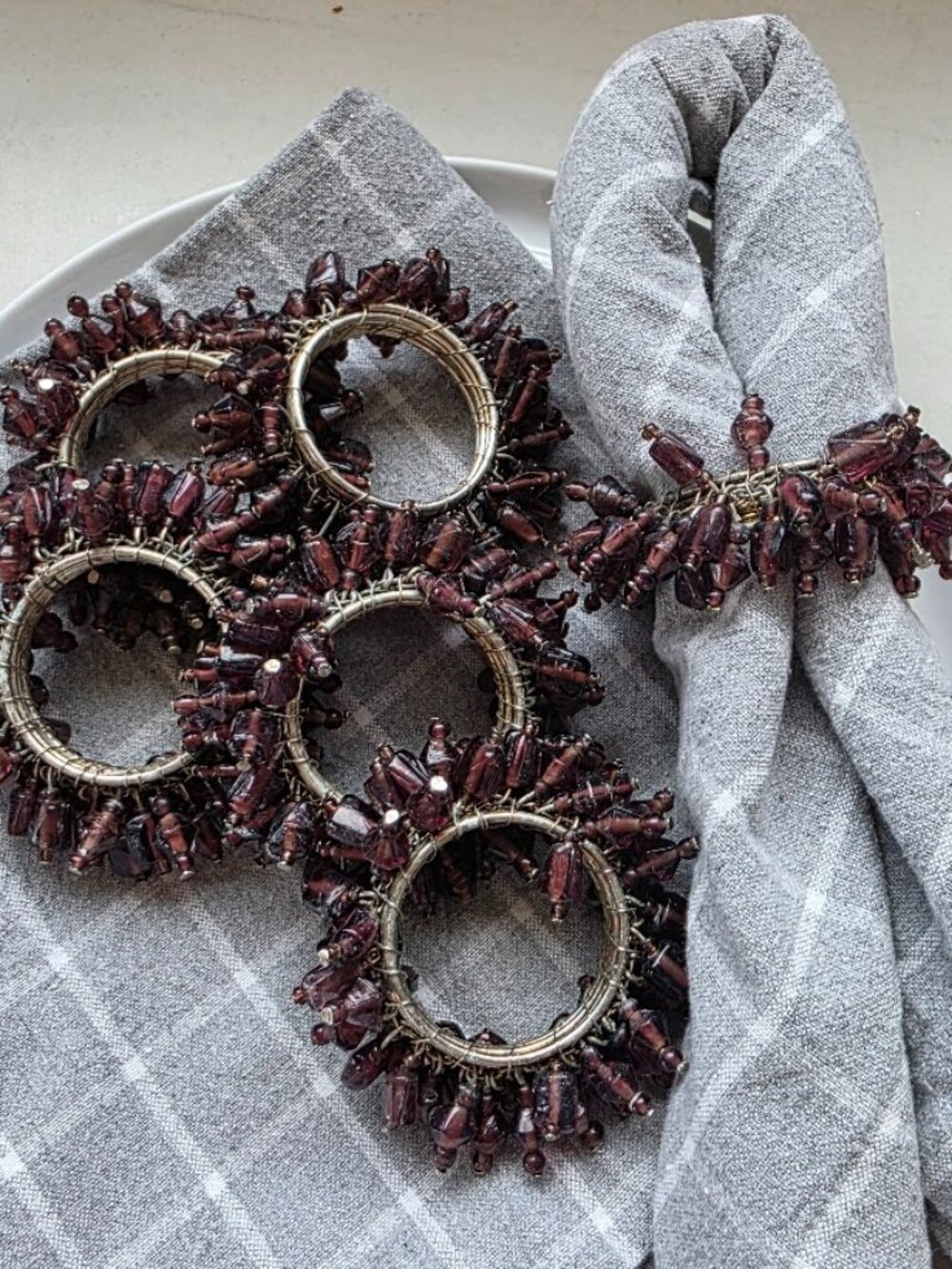Beaded Napkins Rings